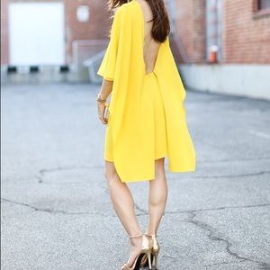 xs zara yellow dress